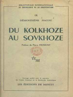 cover image of Du kolkhoze au sovkhoze